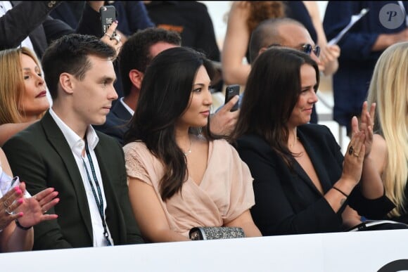 Louis Ducruet, sa fiancée Marie Chevallier et sa soeur Pauline Ducruet lors de la soirée Amber Lounge UNITE Monaco 2018 au profit de la fondation de Jackie Stewart "Race Against Dementia" à l'hôtel Méridien Beach Plaza à Monte-Carlo, Monaco, le 25 mai 2018. © Bruno Bebert/Bestimage