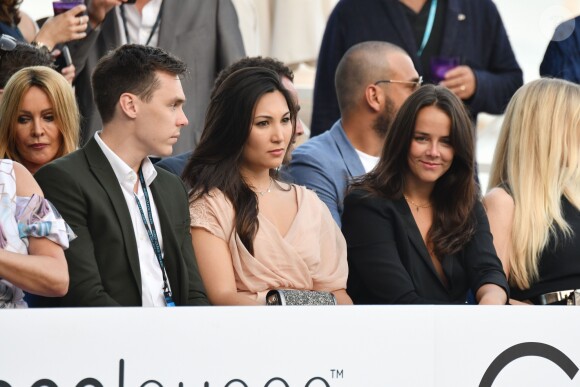 Louis Ducruet, sa fiancée Marie Chevallier et sa soeur Pauline Ducruet lors de la soirée Amber Lounge UNITE Monaco 2018 au profit de la fondation de Jackie Stewart "Race Against Dementia" à l'hôtel Méridien Beach Plaza à Monte-Carlo, Monaco, le 25 mai 2018. © Bruno Bebert/Bestimage