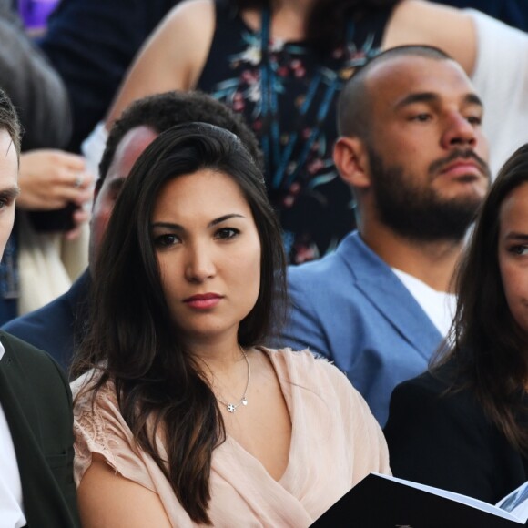 Louis Ducruet, sa fiancée Marie Chevallier et sa soeur Pauline Ducruet lors de la soirée Amber Lounge UNITE Monaco 2018 au profit de la fondation de Jackie Stewart "Race Against Dementia" à l'hôtel Méridien Beach Plaza à Monte-Carlo, Monaco, le 25 mai 2018. © Bruno Bebert/Bestimage