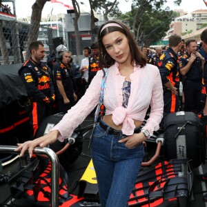 Bella Hadid au 76e Grand Prix de Formule 1 de Monaco, le 27 mai 2018. © Olivier Huitel/Pool Monaco/Bestimage
