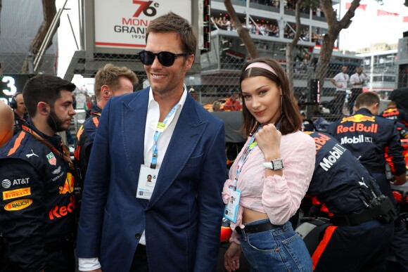Tom Brady et Bella Hadid au 76ème Grand Prix de Formule 1 de Monaco, le 27 mai 2018. © Olivier Huitel/Pool Monaco/Bestimage