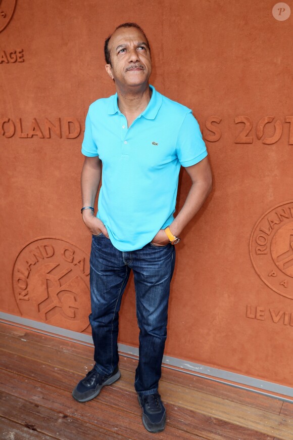 Pascal Legitimus au village lors des internationaux de tennis de Roland Garros, jour , à Paris le 28 mai 2018. © Cyril Moreau / Dominique Jacovides / Bestimage  Celebs during the 2018 French Open - Day two at Roland Garros in Paris, France on May 28th, 2018.28/05/2018 - Paris