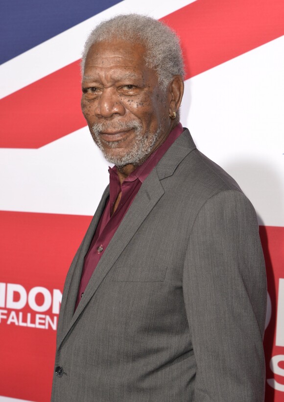 Morgan Freeman lors de la première du film "London Has Fallen" à Hollywood, le 1 mars 2016.