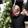 Le prince George de Cambridge - Les invités à la sortie de la chapelle St. George au château de Windsor, Royaume Uni, le 19 mai 2018.