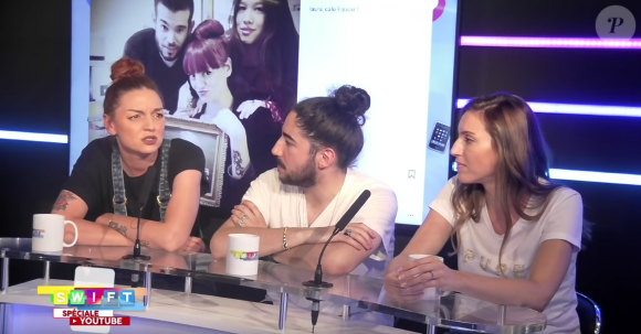 Laura Calu sur le plateau de l'émission "SWIFT" le 3 juin 2018.
