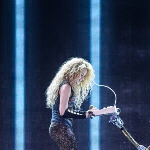 La chanteuse Shakira en concert à Hambourg, Allemagne, le 3 juin 2018.