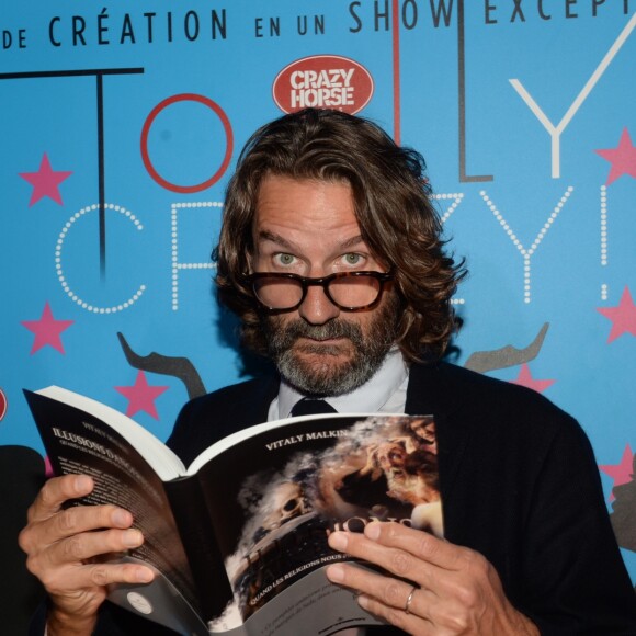 Semi-Exclusif - Frédéric Beigbeder - Lancement du livre "Illusions dangereuses" de Vitaly Malkin au Crazy Horse à Paris, le 4 juin 2018. © Rachid Bellak/Bestimage