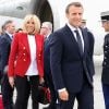 Le président de la République française Emmanuel Macron et sa femme la Première Dame Brigitte Macron (Trogneux) arrivent à l'aéroport international Macdonald-Cartier d'Ottawa, Canaca, le 6 juin 2018, pour leur visite au Canada avant le sommet du G7. © Stéphane Lemouton/Bestimage