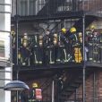 Image de l'incendie de l'hôtel Oriental Mandarin dans le quartier de Knightsbridge, à Londres, le 6 juin 2018