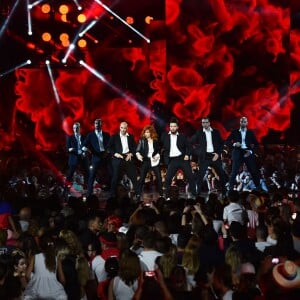 Exclusif - Mylène Farmer - Enregistrement de l'émission "La chanson de l'année" dans les arènes de Nîmes, diffusée en direct sur TF1 le 8 juin © Bruno Bebert / Bestimage