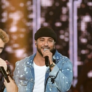 Exclusif - Claudio Capeo, Benabar et Slimane - Enregistrement de l'émission "La chanson de l'année" dans les arènes de Nîmes, diffusée en direct sur TF1 le 8 juin © Bruno Bebert / Bestimage