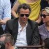 Arthur Sadoun et sa femme Anne-Sophie Lapix - People dans les tribunes des Internationaux de France de Tennis de Roland Garros à Paris. Le 9 juin 2018 © Cyril Moreau / Bestimage