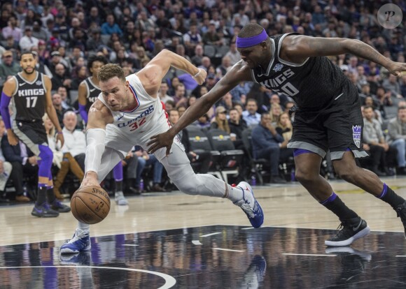 Blake Griffin lors du match Sacramento Kings - Los Angeles Clippers. Sacramento, le 11 janvier 2018.