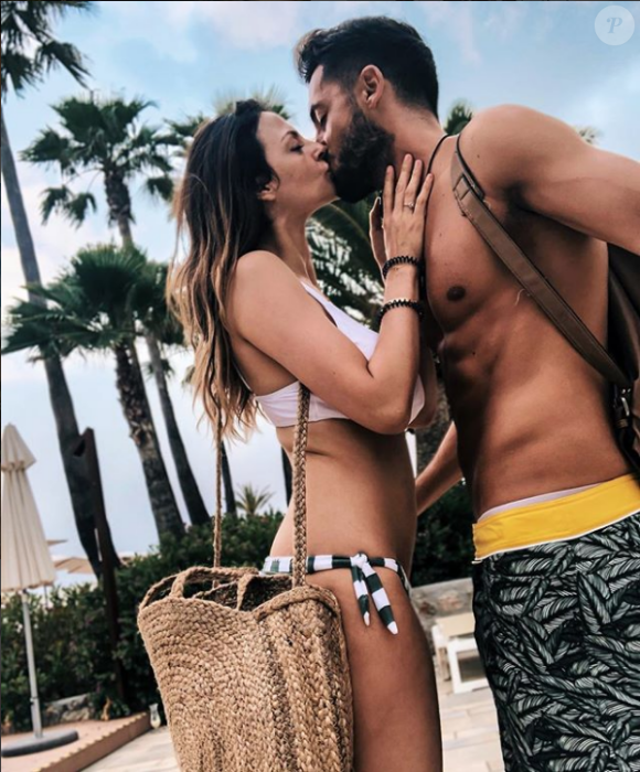 Julia Flabat et son chéri Eddy en vacances à Ibiza sur Instagram. Juin 2018.