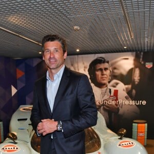 Patrick Dempsey - Présentation de la carte routière restaurée ayant appartenu au prince Albert 1er de Monaco et présentation du nouveau modèle de montre Tag Heuer Monaco Gulf édition spéciale 50e anniversaire, au musée de la collection des voitures anciennes du prince de Monaco le 12 juin 2018. © Bruno Bebert/Bestimage