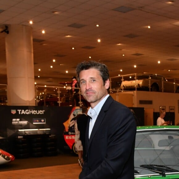 Patrick Dempsey - Présentation de la carte routière restaurée ayant appartenu au prince Albert 1er de Monaco et présentation du nouveau modèle de montre Tag Heuer Monaco Gulf édition spéciale 50e anniversaire, au musée de la collection des voitures anciennes du prince de Monaco le 12 juin 2018. © Bruno Bebert/Bestimage