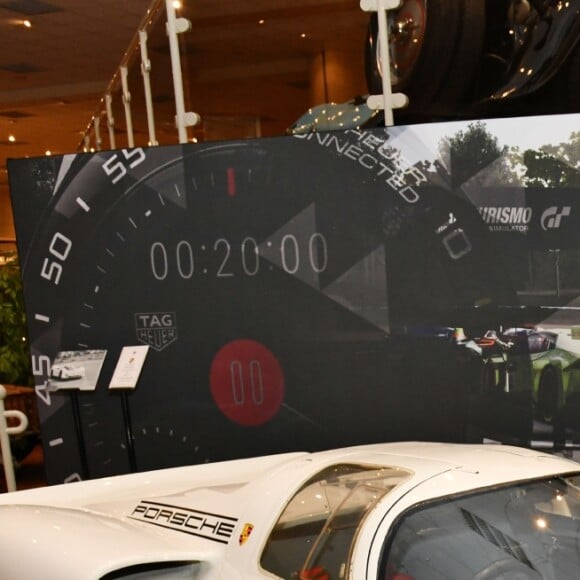 Patrick Dempsey - Présentation de la carte routière restaurée ayant appartenu au prince Albert 1er de Monaco et présentation du nouveau modèle de montre Tag Heuer Monaco Gulf édition spéciale 50e anniversaire, au musée de la collection des voitures anciennes du prince de Monaco le 12 juin 2018. © Bruno Bebert/Bestimage