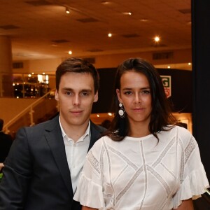 Louis et Pauline Ducruet - Présentation de la carte routière restaurée ayant appartenu au prince Albert 1er de Monaco et présentation du nouveau modèle de montre Tag Heuer Monaco Gulf édition spéciale 50e anniversaire, au musée de la collection des voitures anciennes du prince de Monaco le 12 juin 2018. © Bruno Bebert/Bestimage