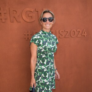 Anne-Sophie Lapix au village lors de la finale homme des internationaux de France de Roland Garros à Paris, le 11 juin 2017. © Dominique Jacovides - Cyril Moreau/ Bestimage