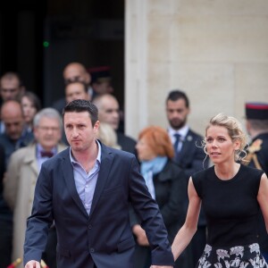 Tiphaine Auzière et son compagnon Antoine - Arrivées au palais de l'Elysée à Paris pour la cérémonie d'investiture d'E. Macron, nouveau président de la République, le 14 mai 2017. © Cyril Moreau/Bestimage