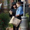 Exclusif - Naya Rivera est allée déjeuner avec son fils Josey Dorsey au restaurant Alcove à Los Feliz, le 14 mars 2018