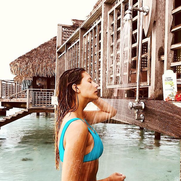 Camille Cerf à Tahiti, le 26 avril 2018.