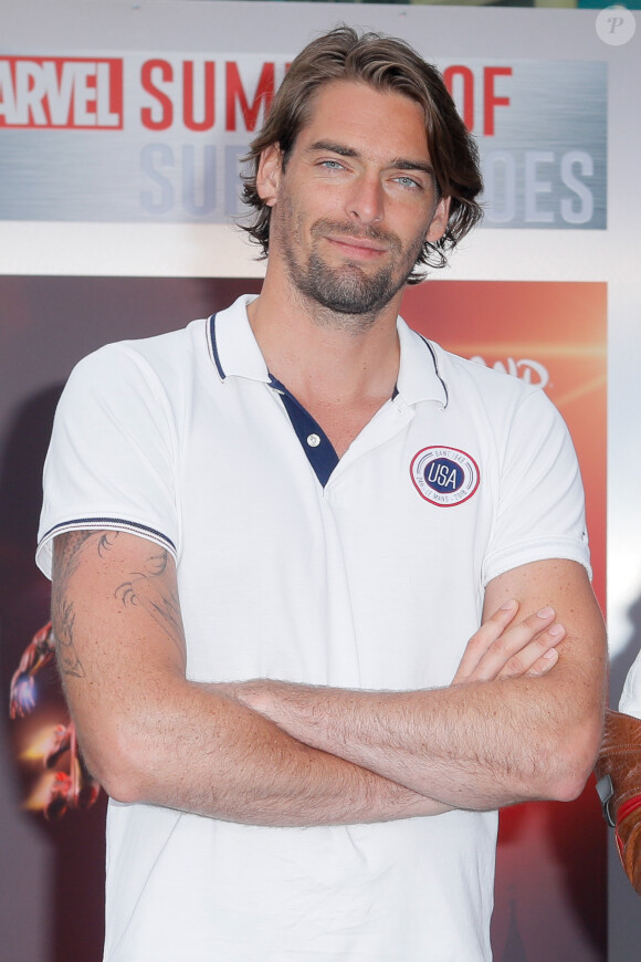 Camille Lacourt à la soirée d'inauguration de la saison "Marvel - Summer of Super Heroes (l'été des super-héros)" au parc Walt Disney Studios à Disneyland Paris. Marne-la-Vallée, le 9 juin 2018. © CVS/Bestimage