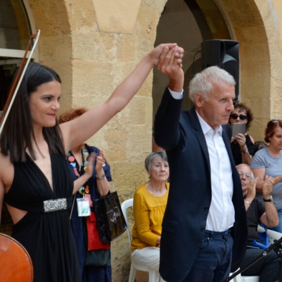 Exclusif - Patrick Poivre d'Arvor (PPDA) - 11ème édition des flâneries d'art comtemporain à Aix-en-Provence, France, le 16 juin 2018. © Bestimage