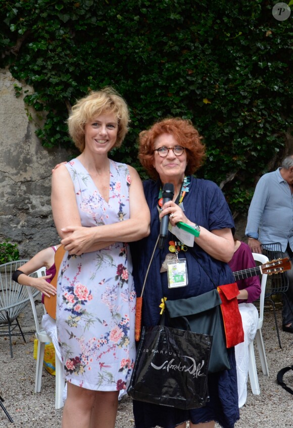 Exclusif - Andréa Ferréol et Anne Richard - 11ème édition des flâneries d'art comtemporain à Aix-en-Provence, France, le 16 juin 2018. © Bestimage