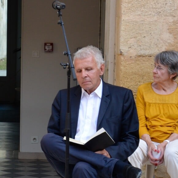 Exclusif - Patrick Poivre d'Arvor (PPDA) - 11ème édition des flâneries d'art comtemporain à Aix-en-Provence, France, le 16 juin 2018. © Bestimage