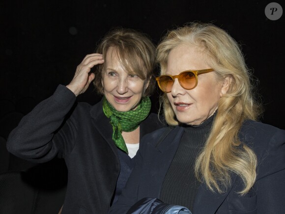 Nathalie Baye et Sylvie Vartan - Soirée en l'honneur de Danielle Darrieux lors de la projection du film "Occupe-toi d'Amélie" de Claude Autant-Lara au Max Linder Panorama à Paris le 9 avril 2018. © Pierre Perusseau/Bestimage