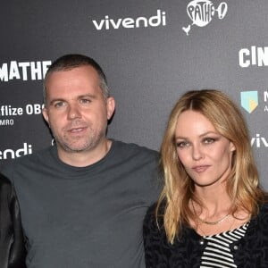 Kate Moran, Yann Gonzalez, Vanessa Paradis et Nicolas Maury - Avant-première du film "Un couteau dans le coeur" à la cinémathèque à Paris le 18 juin 2018. © Veeren-CVS/Bestimage