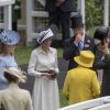 La princesse Beatrice d'York, Meghan Markle, duchesse de Sussex, le prince Harry, duc de Sussex, la comtesse Sophie de Wessex - La famille royale d'Angleterre à son arrivée à Ascot pour les courses hippiques. Le 19 juin 2018