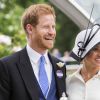 Meghan Markle, duchesse de Sussex, et le prince Harry, duc de Sussex - La famille royale d'Angleterre lors du Royal Ascot 2018 à l'hippodrome d'Ascot dans le Berkshire. Le 19 juin 2018