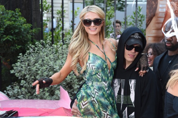 Paris Hilton, son fiancé Chris Zylka - Soirée de lancement de la collection "Paris Hilton x Boohoo" à l'hôtel Marois à Paris, le 26 juin 2018. © Giancarlo Gorassini/Bestimage