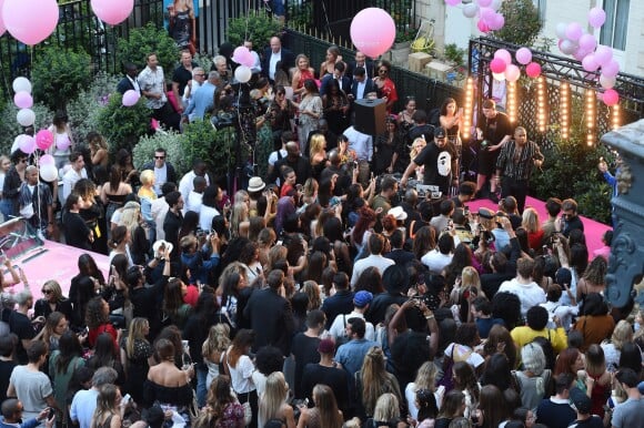 Ja Rule et Paris Hilton - Soirée de lancement de la collection "Paris Hilton x Boohoo" à l'hôtel Marois à Paris, le 26 juin 2018. © Giancarlo Gorassini/Bestimage