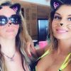 Loana et Sarah Lopez sur le tournage de "La Villa des coeurs brisés 4" - Instagram, juin 2018