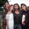 Exclusif - Bob Sinclar, sa femme Ingrid et leurs enfants Raphaël et Paloma - Cérémonie religieuse - Mariage de Benjamin Castaldi et Aurore Aleman au Mas de La Rose à Eygalières, le 27 août 2016. © Jacovides-Moreau/Bestimage