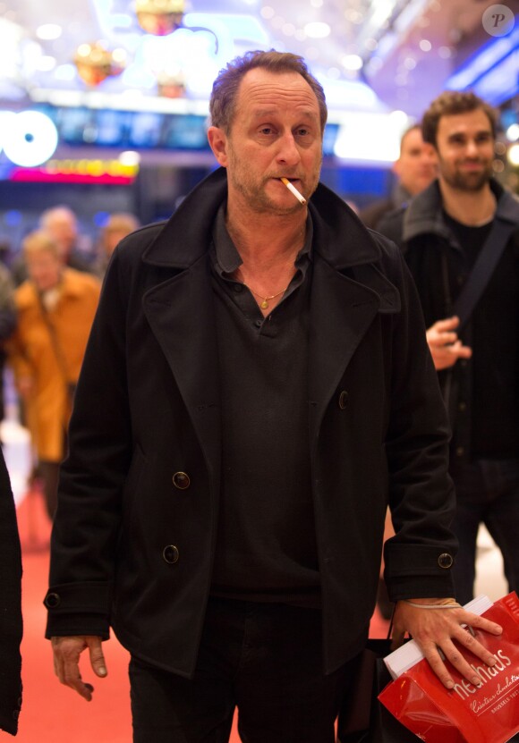 Exclusif - Benoit Poelvoorde lors de l'avant première du film " La Rançon de la gloire " au cinéma UGC Toison D'or à Bruxelles en Belgique le 16 décembre 2014.