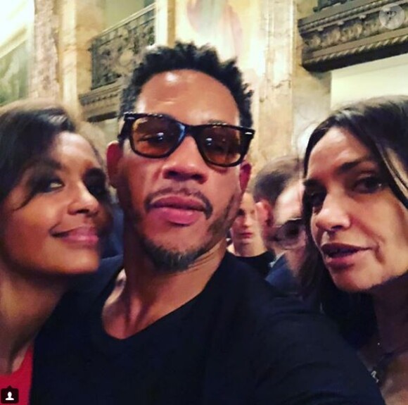 JoeyStarr ressort une photo avec Karine Le Marchand et son ex-compagen Béatrice Dalle sur Instagram le 28 juin 2018.