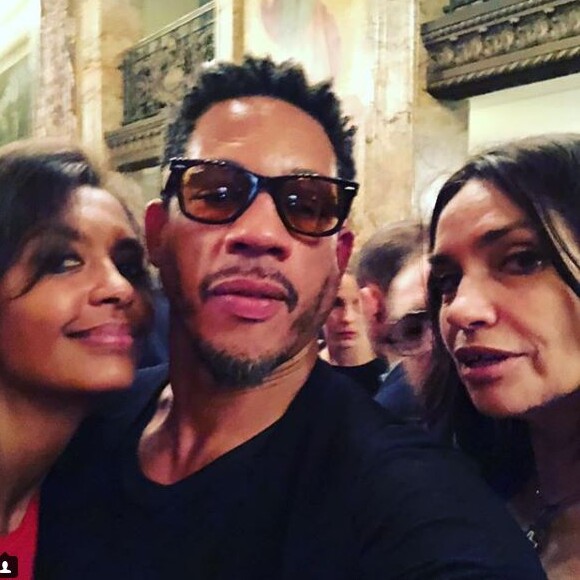 JoeyStarr ressort une photo avec Karine Le Marchand et son ex-compagen Béatrice Dalle sur Instagram le 28 juin 2018.