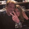 Le jour où Laura Smet a écouté l'album posthume de son père, Johnny Hallyday. Instagram, le 4 octobre 2017.