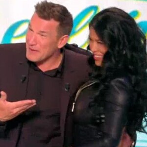 Benjamin Castaldi surpris par l'arrivée d'Ayem Nour sur le plateau de "La télé même l'été", 29 juin 2018, C8