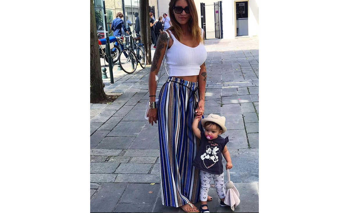 Photo Julia Paredes et sa fille Luna Instagram, juin 2018 Purepeople