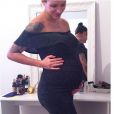 Julia Paredes enceinte et radieuse, Instagram, 2017