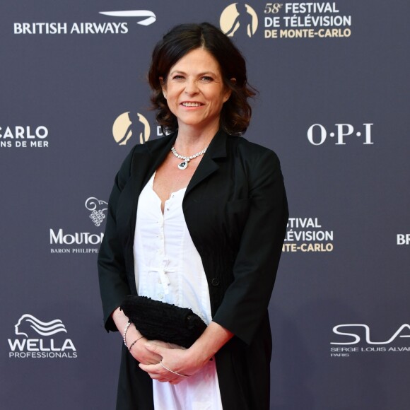 Charlotte Valendrey lors du photocall de la soirée d'ouverture du 58ème festival de Télévision de Monté-Carlo au Grimaldi Forum à Monaco le 15 juin 2018. © Bruno Bebert / Bestimage