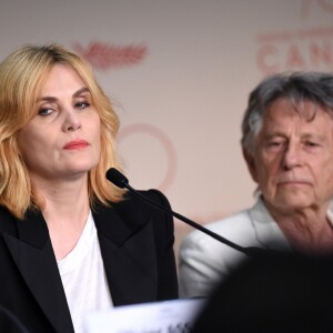 Emmanuelle Seigner et son mari Roman Polanski lors de la conférence de presse pour le film "D'après une histoire vraie" lors du 70ème Festival International du Film de Cannes. Le 27 mai 2017 © Borde-Jacovides-Moreau / Bestimage