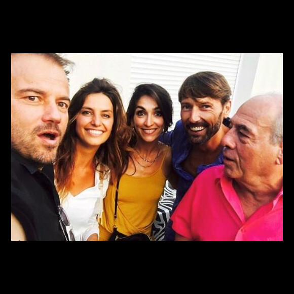 Laurent Kérusoré, Laetitia Milot, Stéphane Henon, Isabelle Regourd. Les acteurs de Plus belle la vie - Instagram, 17 mai 2018