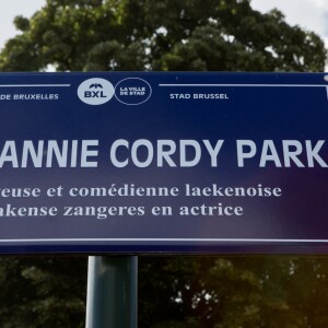 Semi-exclusif - Bruxelles rend hommage à Annie Cordy, acclamée comme une rock star, par les bruxellois. Un hommage pour ses 90 ans, une fresque à son effigie et l'inauguration d'un parc à son nom, dans la commune de Laeken où la chanteuse et comédienne a grandi. Annie Cordy a notamment retrouvé 3 copines de classe. Belgique, Bruxelles, 8 juillet 2018. ALAIN ROLLAND/ IMAGEBUZZ/ BESTIMAGE