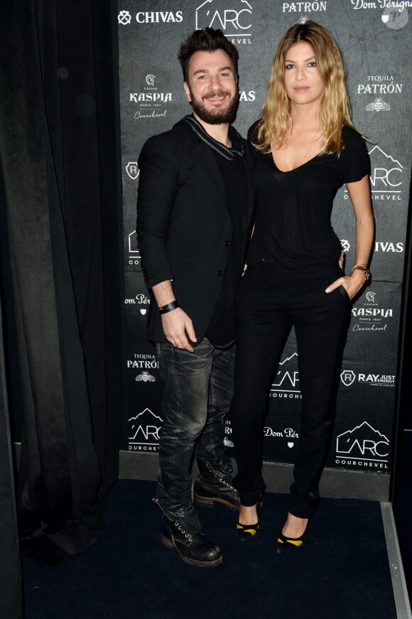 Exclusif - Michaël Youn et sa compagne Isabelle Funaro - Inauguration du Club-Restaurant "L'Arc Courchevel" en association avec le restaurant "Caviar Kaspia Courchevel" au coeur des Trois Vallées à Courchevel, le 17 décembre 2015. © Rachid Bellak/Bestimage